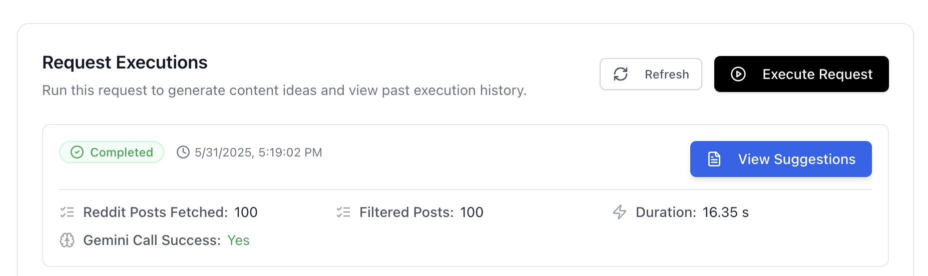Direct Reddit sources for every idea